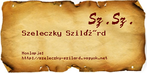 Szeleczky Szilárd névjegykártya